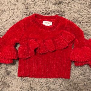 12 month old girls red sweater